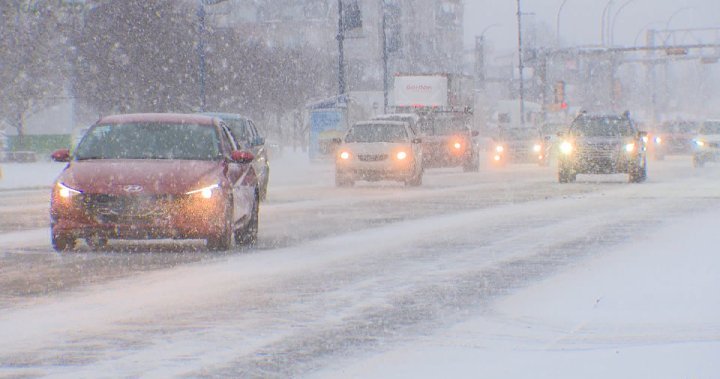 Alberta breaks out shovels, toboggans as winter blast hits province