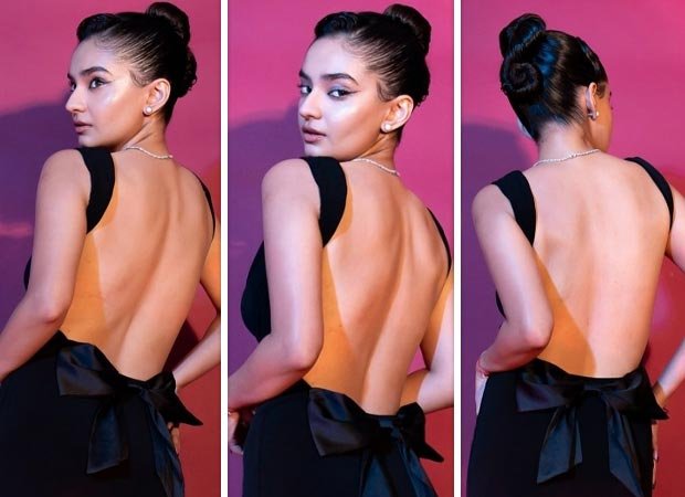 Serving style goals! Anushka Sen in a bow-tiful black dress is a visual delight : Bollywood News