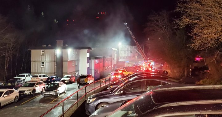 Christmas Day apartment fire drives families from homes in Prince Rupert, B.C. - BC