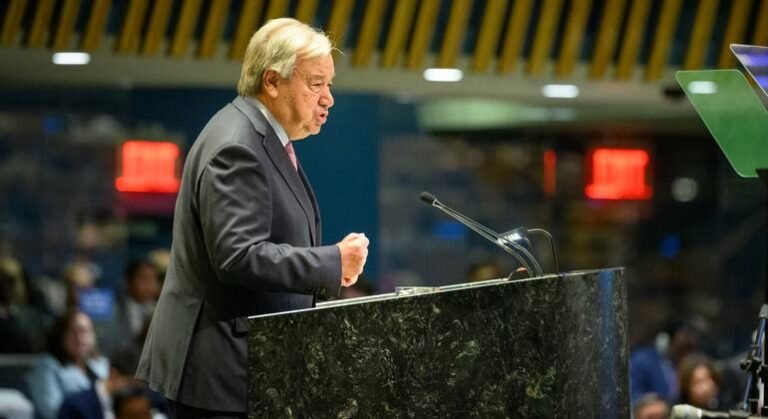 In New Year’s Message, Guterres urges countries to drastically slash emissions and ‘exit this road to ruin’